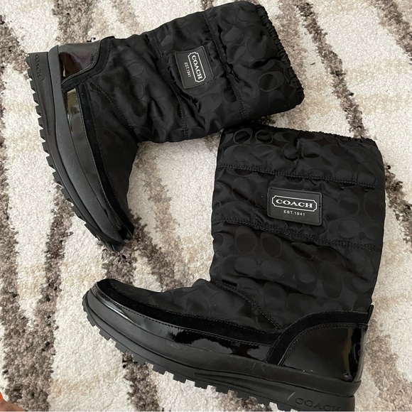 Coach Black Jordy Winter Boots - Picture 4 of 11
